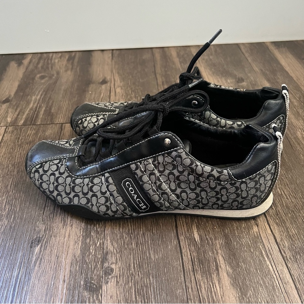 Coach Black and Gray Women's Sneakers - Picture 4 of 10